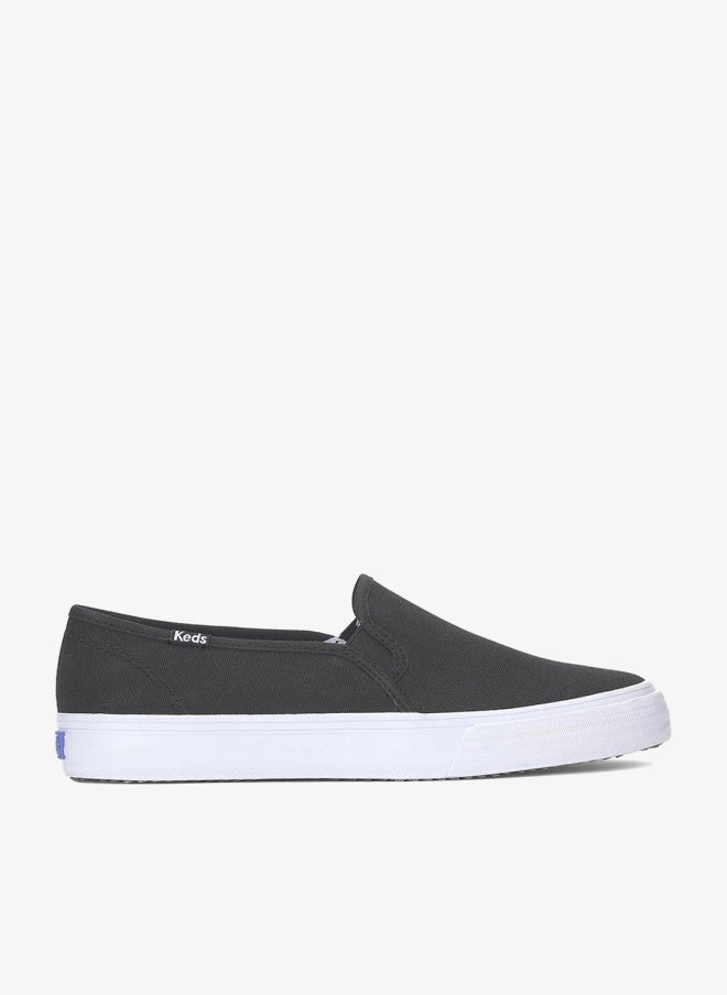 Keds Women's Double Decker Slip On Canvas Casual Sneaker Black - Image 1
