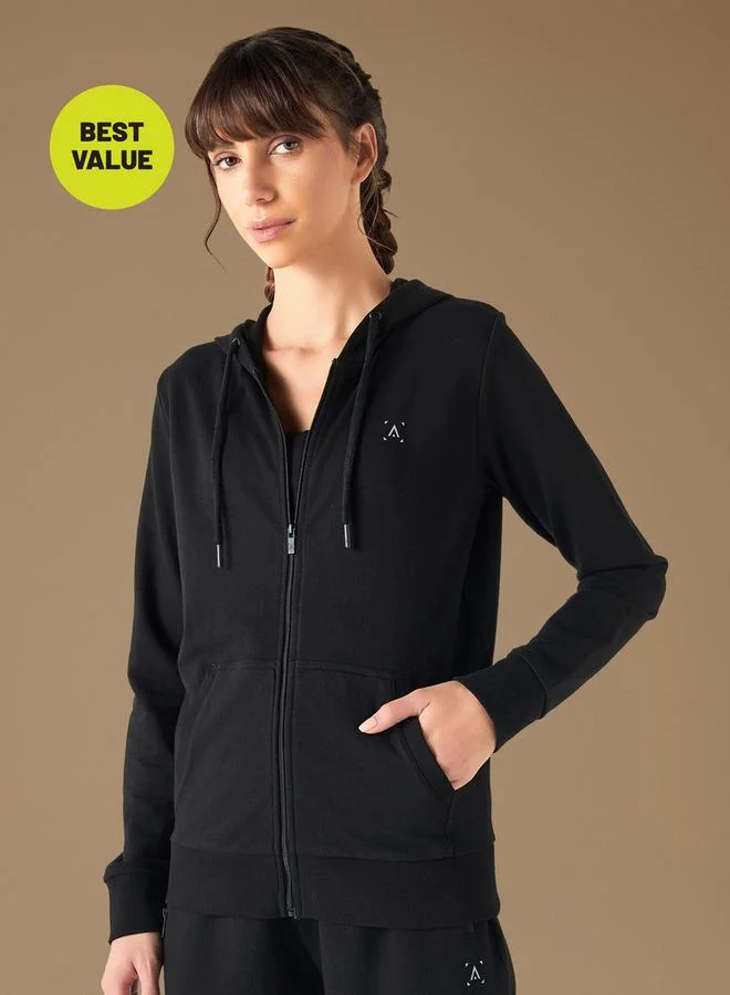 ADOT by Splash Hoodie with Kangaroo Pockets and Zip Closure