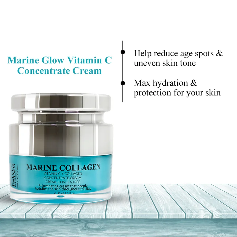 ErthSkin London  Marine Glow Vitamin C Concentrate Cream 50ml for Women | Best Price UAE