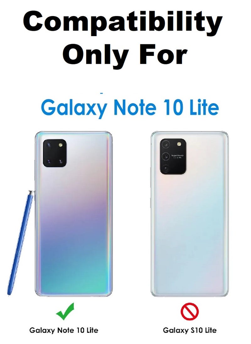 Super 2 Pieces Tempered Glass Screen Protector Clear Designed For Samsung Galaxy Note 10 Lite Full Screen Coverage And Bubble Free - Image 3