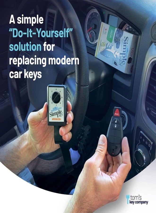 Car Keys Express مفتاح السيارة إكسبريس - جهاز تحكم عن بعد بسيط وبرنامج مفاتيح مع لوحات مفاتيح قابلة للتبديل 3 و 4 أزرار متوافقة مع سيارات مختارة من كرايسلر، دودج، جيب، رام، فولكس فاجن، مجموعة استبدال مفاتيح بسيطة - Image 3