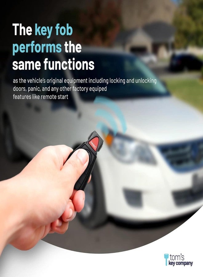 Car Keys Express مفتاح السيارة إكسبريس - جهاز تحكم عن بعد بسيط وبرنامج مفاتيح مع لوحات مفاتيح قابلة للتبديل 3 و 4 أزرار متوافقة مع سيارات مختارة من كرايسلر، دودج، جيب، رام، فولكس فاجن، مجموعة استبدال مفاتيح بسيطة - Image 5