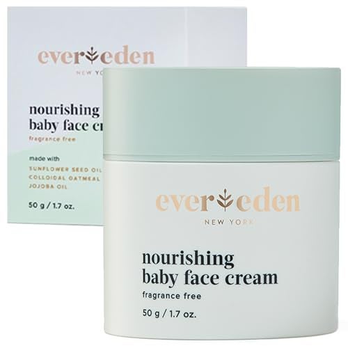 Evereden Nourishing Baby Face Cream 17 oz NonToxic and FragranceFree Face Lotion Rich NonGreasy Baby Moisturizing Cream Face Moisturizer with Clean Ingredients - Image 1
