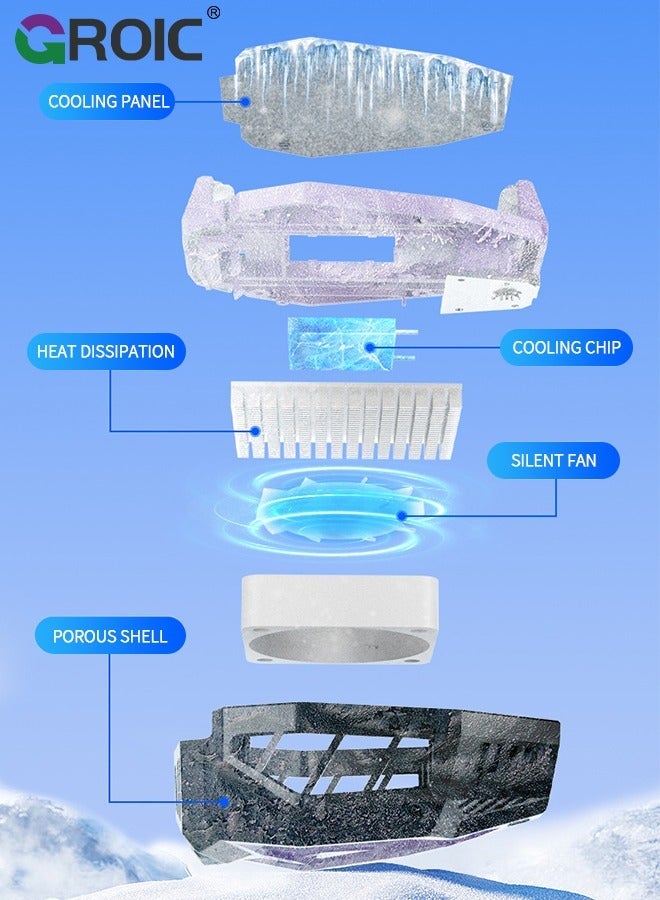 GROIC Phone Cooler for Gaming, Universal Cooling Fan with Two Modes, Mobile Radiator Case iPhone Android Smartphones from 4.5 to 7in, Cell Live Streaming - Image 5