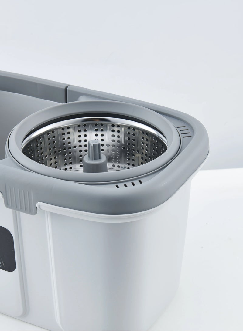 Spin Mop and Bucket Set, Separate Dirty Water, Spin Mop Bucket System Wringer Set  - Image 3