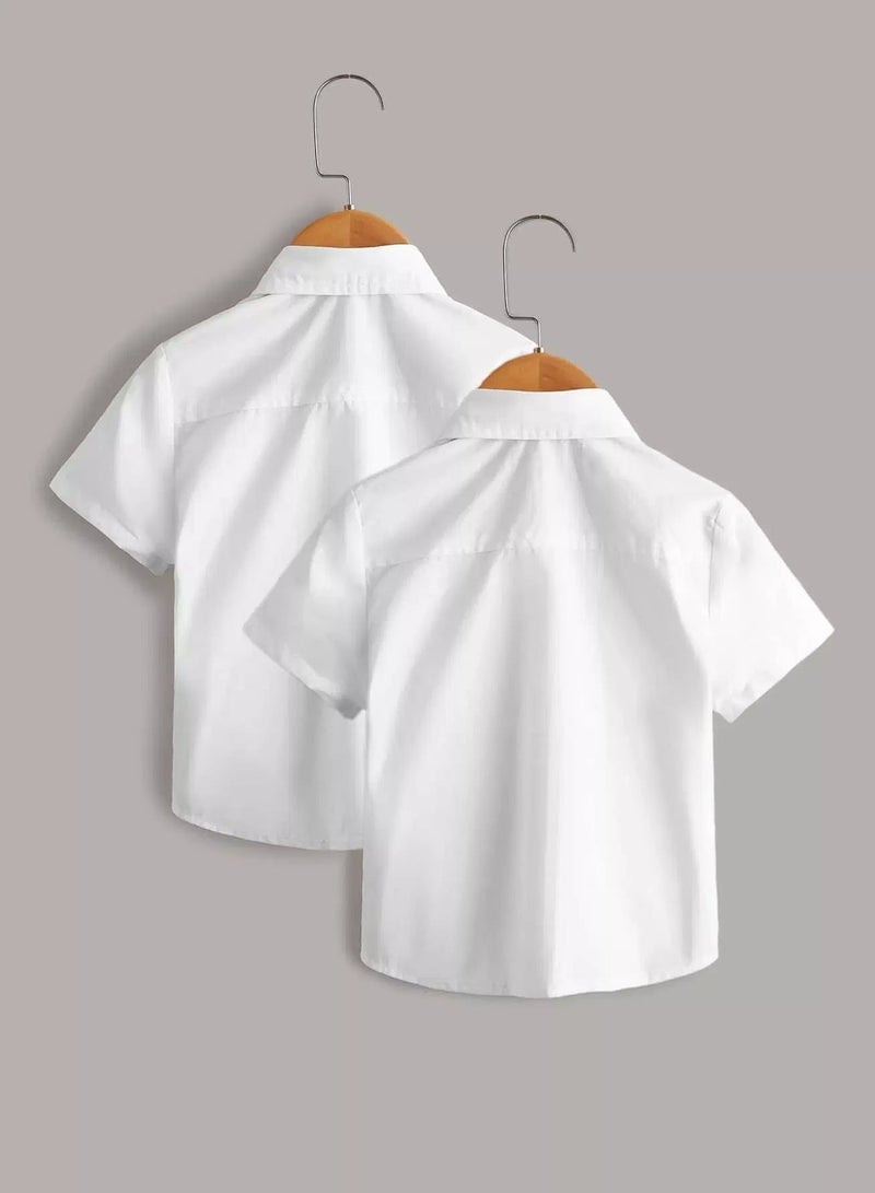 Toddler Boys 2pcs Button Front School Shirt  - Image 2