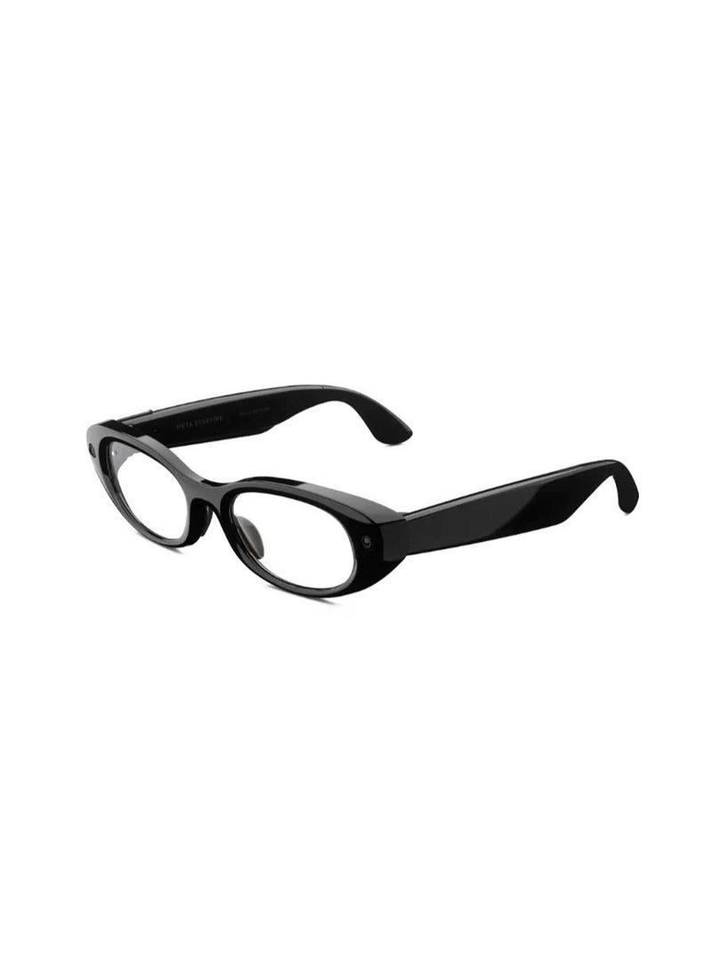 Meta 155 mAh Meta Starfire Kylie Edition-Smart AI glasses for Women, Men-Meta AI, 12MP Camera, Live Translate-Transitions Grey Lenses - Classic Black - Frame size & fit: Standard & Adjustable bridge Classic Black - Image 1
