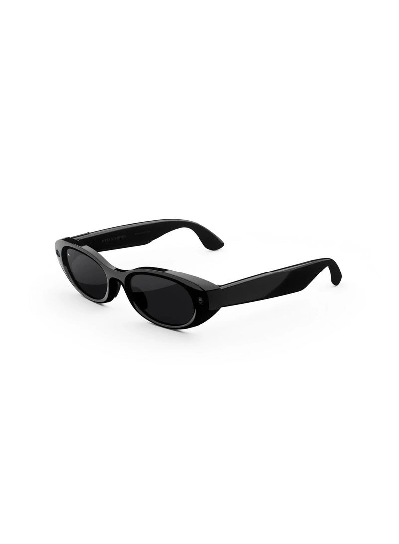 Meta 155 mAh Meta Starfire Kylie Edition-Smart AI glasses for Women, Men-Meta AI, 12MP Camera, Live Translate-Transitions Grey Lenses - Classic Black - Frame size & fit: Standard & Adjustable bridge Classic Black - Image 2