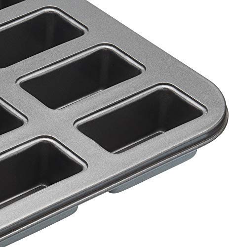Master Class MasterClass 12 Hole Mini Loaf Tin with Loose Bases and PFOA Non Stick in Gift Box, Robust 1 mm Carbon Steel, 27 x 35.5 cm - Image 5