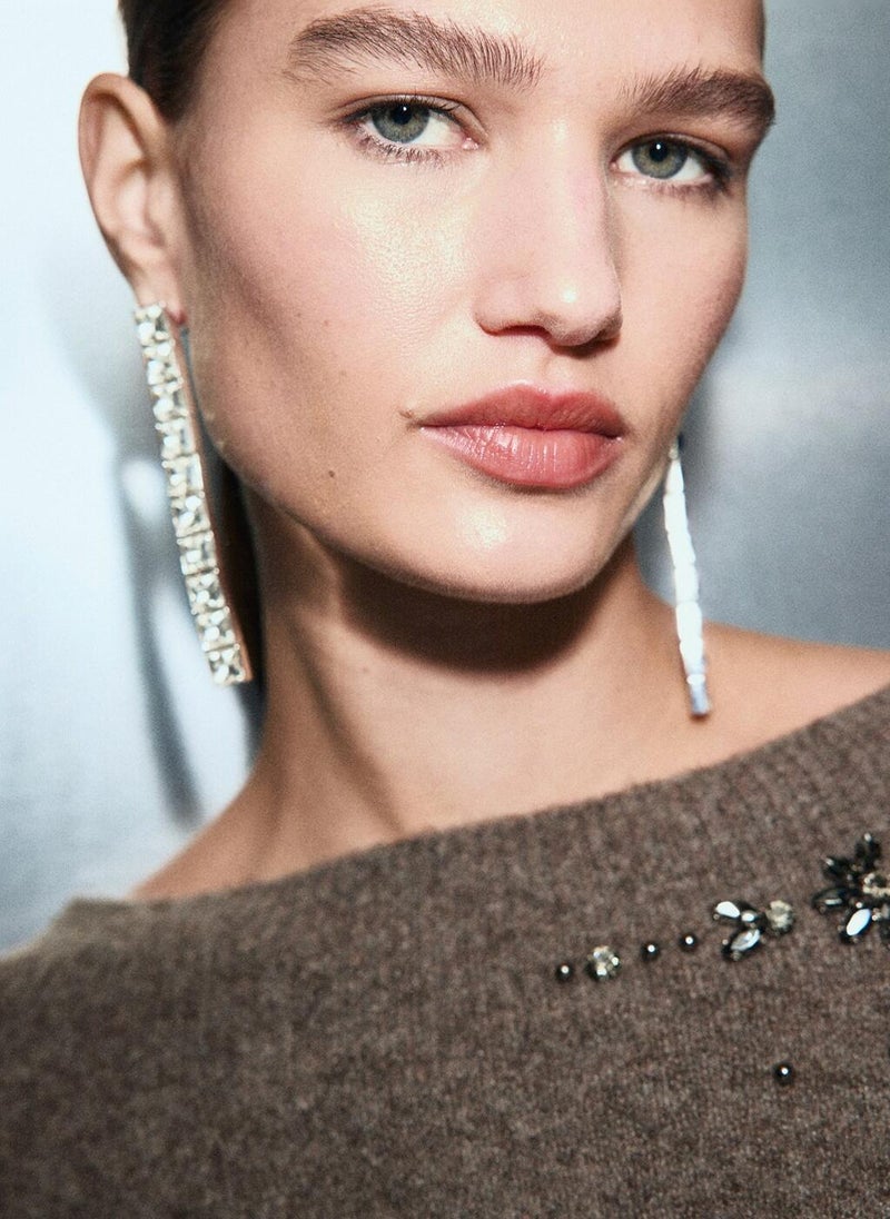 MANGO Crystal detail sweatshirt - Image 4