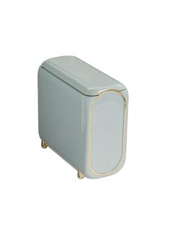 Azelf Azelf Europeanstyle Home Wheel Light Luxury Bedroom Living Room Narrow Slit Trash Bin Bathroom Kitchen Good And Staliysh Look  - Image 1