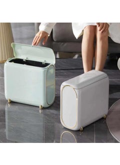 Azelf Azelf Europeanstyle Home Wheel Light Luxury Bedroom Living Room Narrow Slit Trash Bin Bathroom Kitchen Good And Staliysh Look  - Image 4