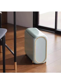 Azelf Azelf Europeanstyle Home Wheel Light Luxury Bedroom Living Room Narrow Slit Trash Bin Bathroom Kitchen Good And Staliysh Look  - Image 3