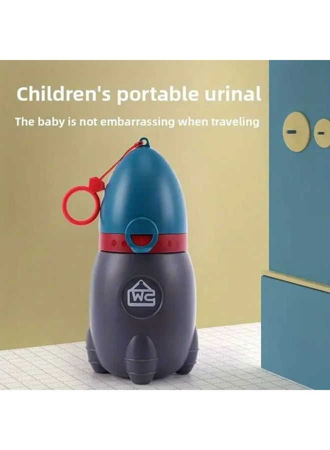 Orange Portable Potty Trainer For Boys With Easy Clean Design Travel Urinal - Image 3