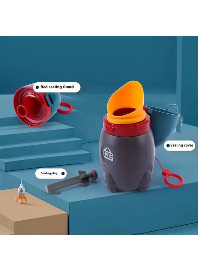 Orange Portable Potty Trainer For Boys With Easy Clean Design Travel Urinal - Image 1