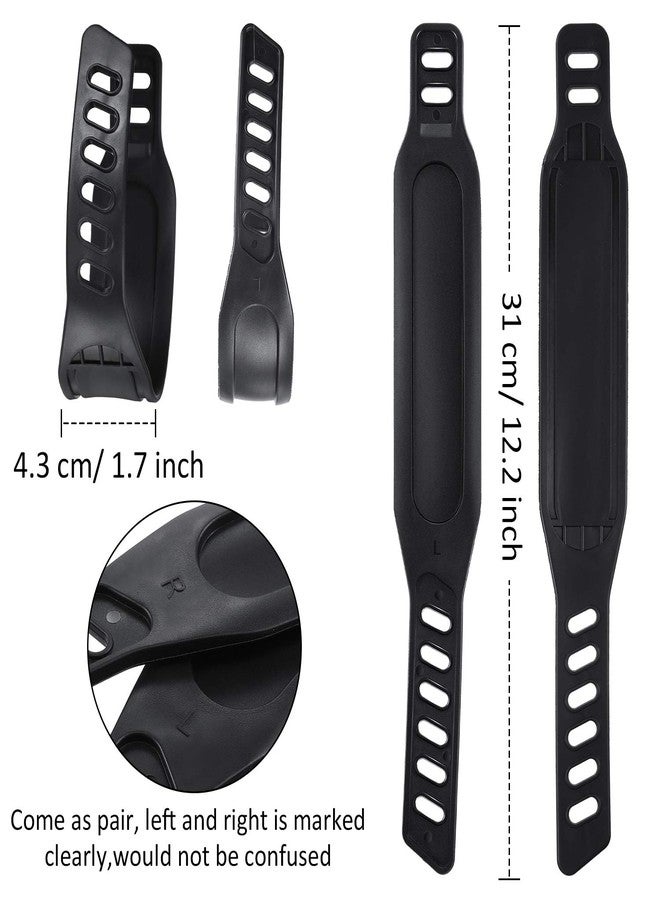 Gejoy 2 Pairs Exercise Bike Pedal Straps Universal Pedal Straps of 1.7 x 12 Inch for Exercise Cycle Home or Gym - Image 2