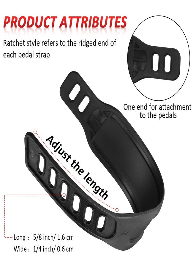 Gejoy 2 Pairs Exercise Bike Pedal Straps Universal Pedal Straps of 1.7 x 12 Inch for Exercise Cycle Home or Gym - Image 3