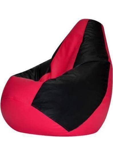 GUNJ GUNJ XXXL Tear Drop Bean Bag Cover Without Beans Black Pink  - Image 2