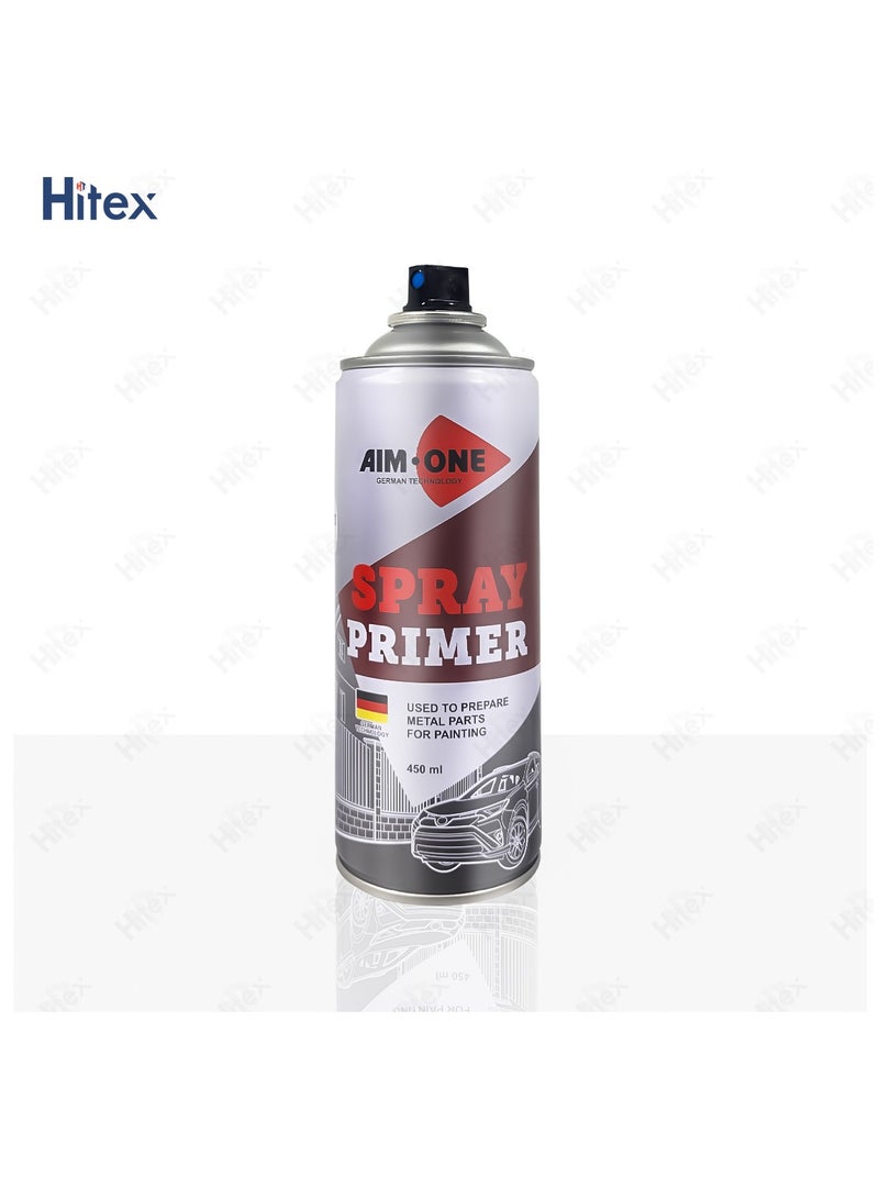 هيتكس برايمر رش إيم ون - برايمر سريع الجفاف، مانع للصدأ، مناسب لأسطح السيارات، متعدد الاستخدامات، 450 مل - مثالي للمعادن والبلاستيك والخشب - Image 2