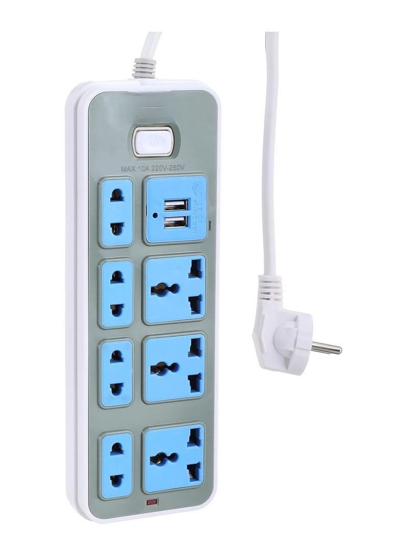 Power Strip with 7 Outlets + USB – Smart Power, Safe Charging! 