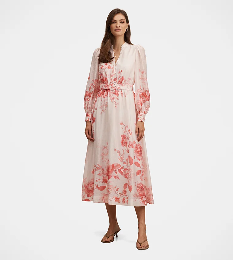 فورايفر نيو Rosalyn Belted Midi Dress