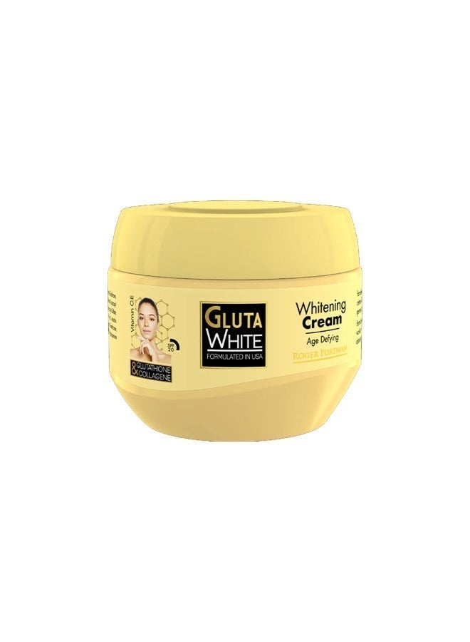الجلوتا الأبيض مجموعة "غلوتا وايت" (Gluta White) المكونة من 5 قطع – كريم تفتيح الجسم بالجلوتاثيون والكولاجين (275 مل)، لوشن للجسم (250 مل)، سيروم مزدوج (60 مل)، جل استحمام (500 مل) وصابونة. - Image 4