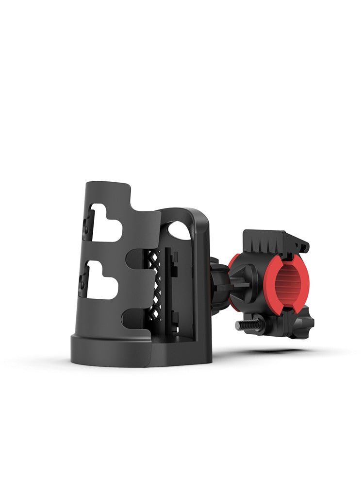 Generic - Wholesale bicycle equipment【adjustable size】 kettle holder electric car motorcycle can use the cup holder Black handlebar - Image 1