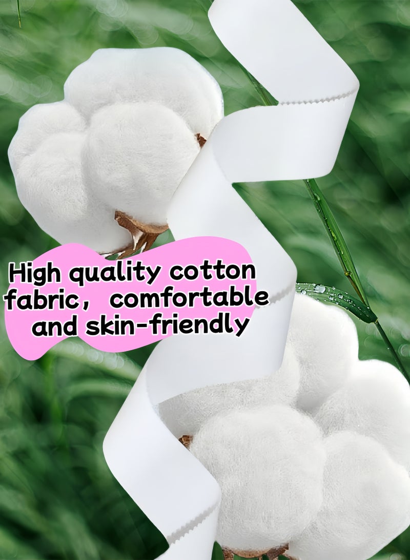 6 Pcs White Athletic Sports Tape 5.0*910cm, Made of Natural Cotton Fibre, Breathable,Self Adherent Cohesive Wrap Bandages, Easy Tear Zigzag Edge First Aid Tape, Self Adhesive Tape for Athlete & Trainers, Suitable for Ankle, Wrist, Elbow, Fingers, Etc. - Image 2