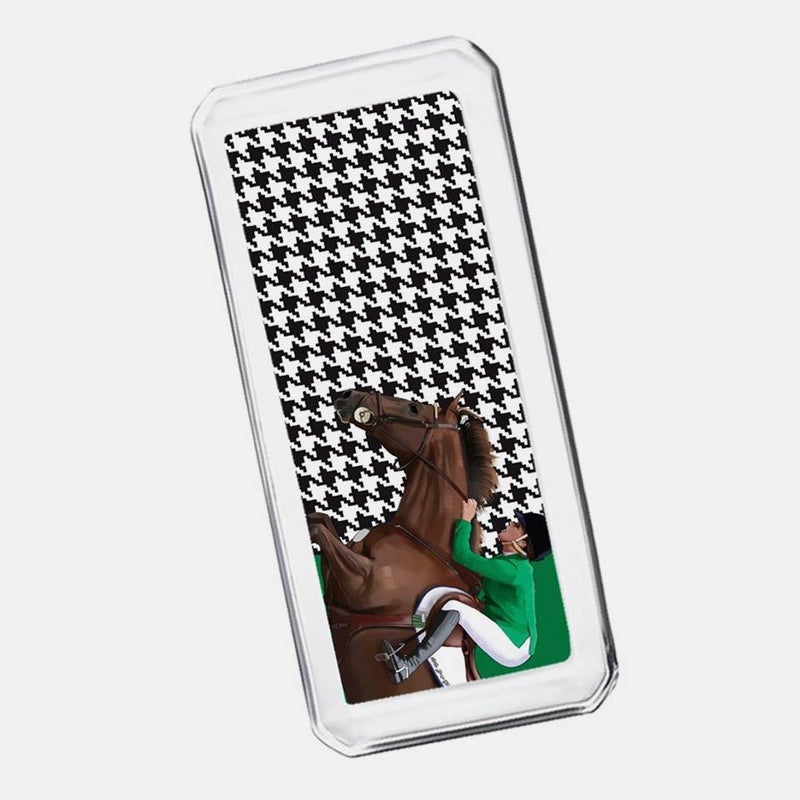 Equestrian Green Jacket Glass Plate