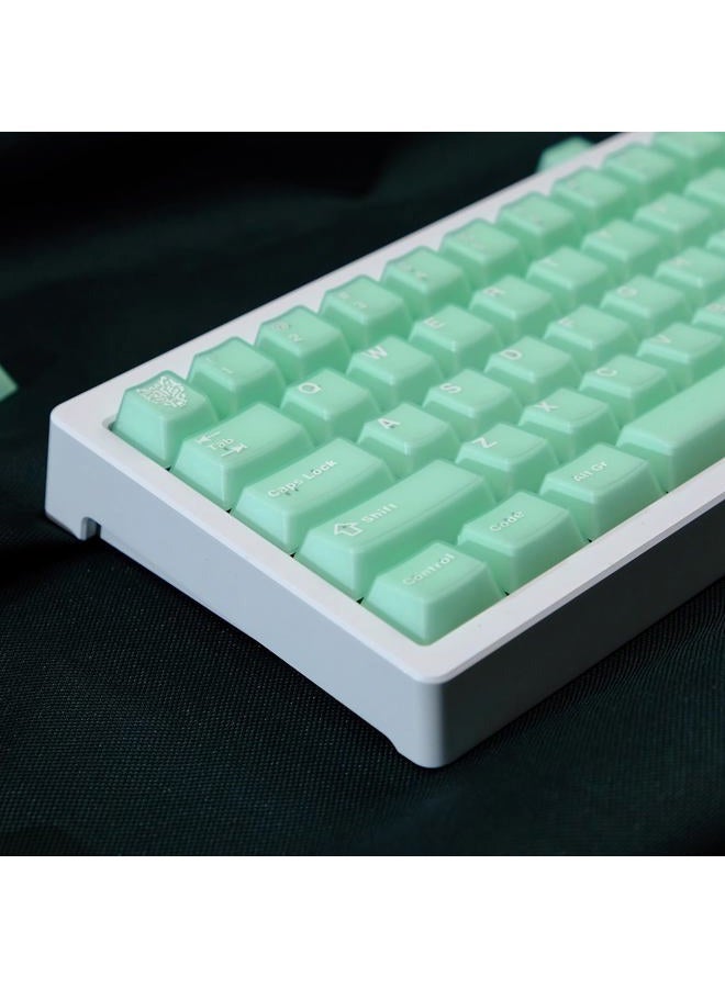 Sumgsn 114 Keys Translucent Keycaps Cherry Profile PBT Doubleshot Green Keycaps Set Fit for 60% 65% 75% Cherry Mx Switches Mechanical Keyboard - Image 4
