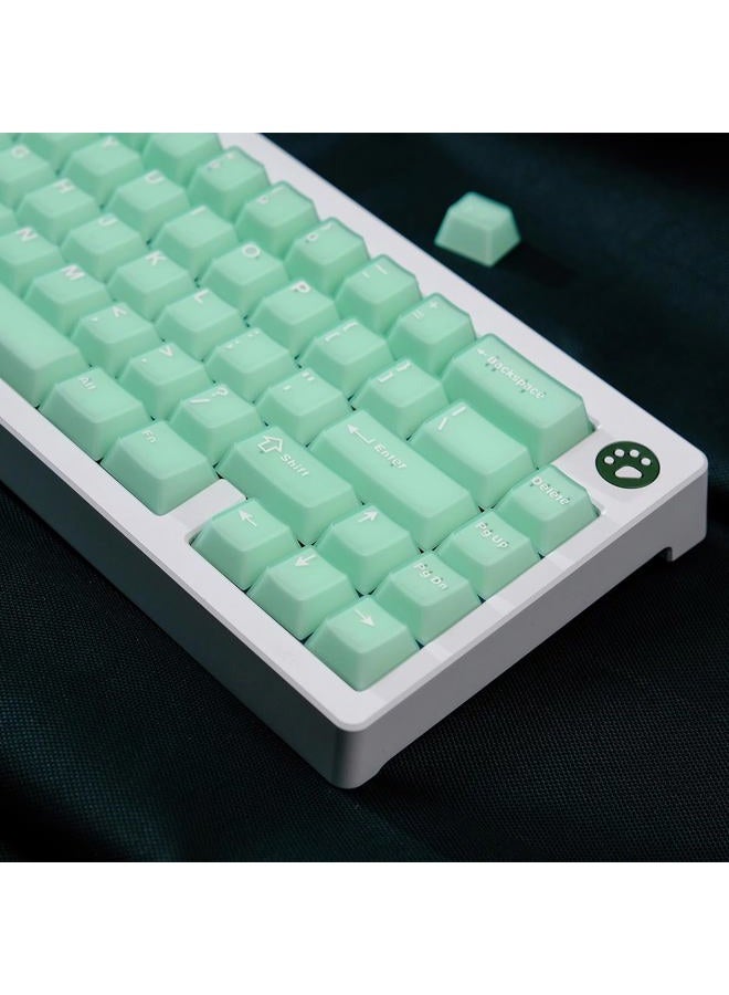 Sumgsn 114 Keys Translucent Keycaps Cherry Profile PBT Doubleshot Green Keycaps Set Fit for 60% 65% 75% Cherry Mx Switches Mechanical Keyboard - Image 5