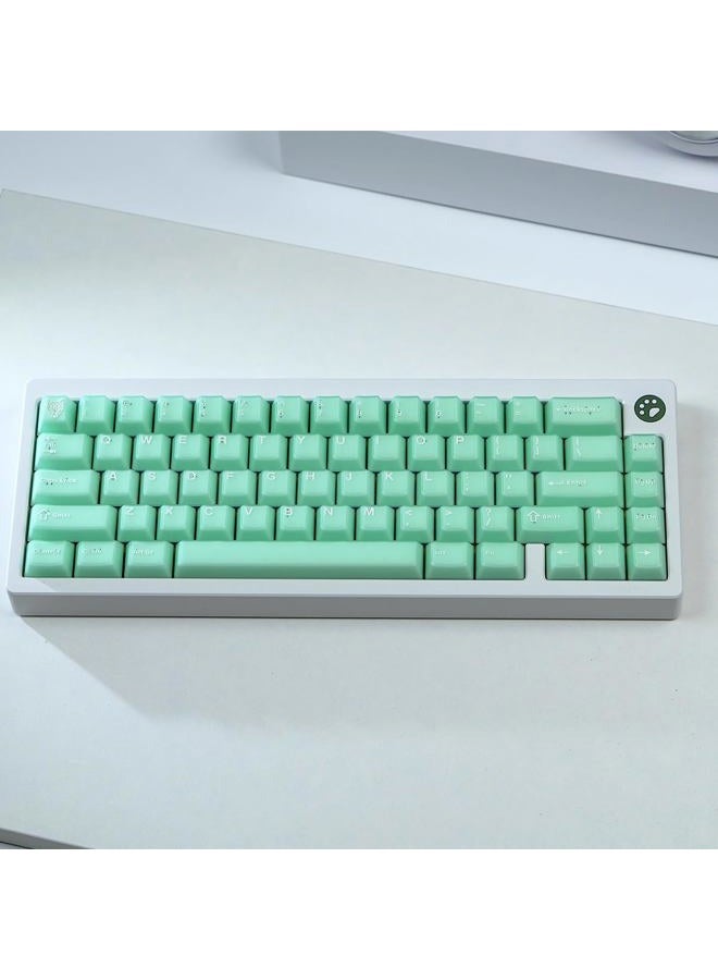 Sumgsn 114 Keys Translucent Keycaps Cherry Profile PBT Doubleshot Green Keycaps Set Fit for 60% 65% 75% Cherry Mx Switches Mechanical Keyboard - Image 2