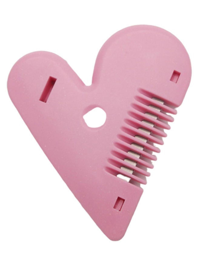NIBEMINENT Heart Shaped Thinning Hair Cutting Trimmer Comb Pink