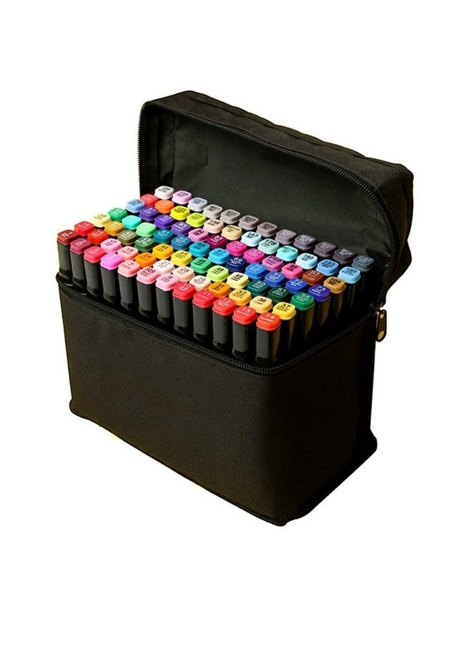 Touch 80 Colors Markers Artist Drawing Art Markers for Kids Dual Tip Markers Coloring Painting Supplies Perfect  - Image 1