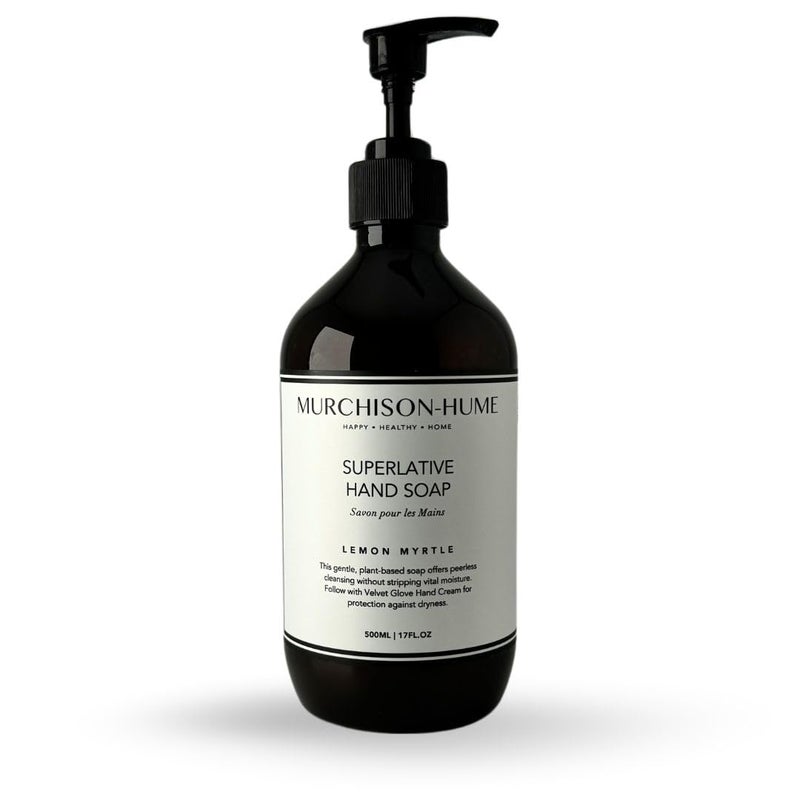 Murchison-Hume Luxury Vegan Hand Soap with Pump Dispenser, Moisturizing Hand Wash, SLS, Paraben & Cruelty-Free, 17oz (Lemon Myrtle) - Image 1