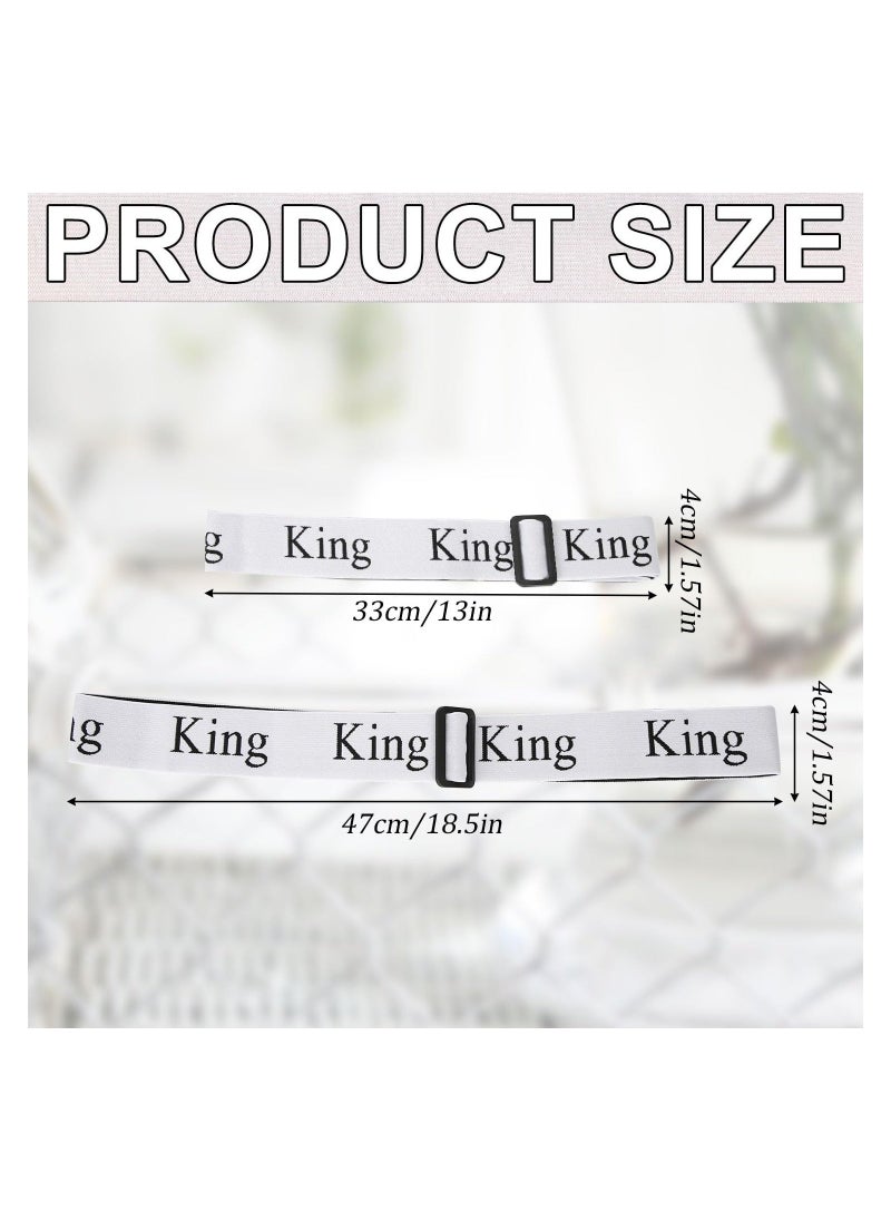 Y&D Bed Sheet Organizer Bands Set, Adjustable Elastic Straps King Full Twin Queen Label Sheets for Storage Closet Organization Bedding Bedsheet Pillow Case(8 )  - Image 3
