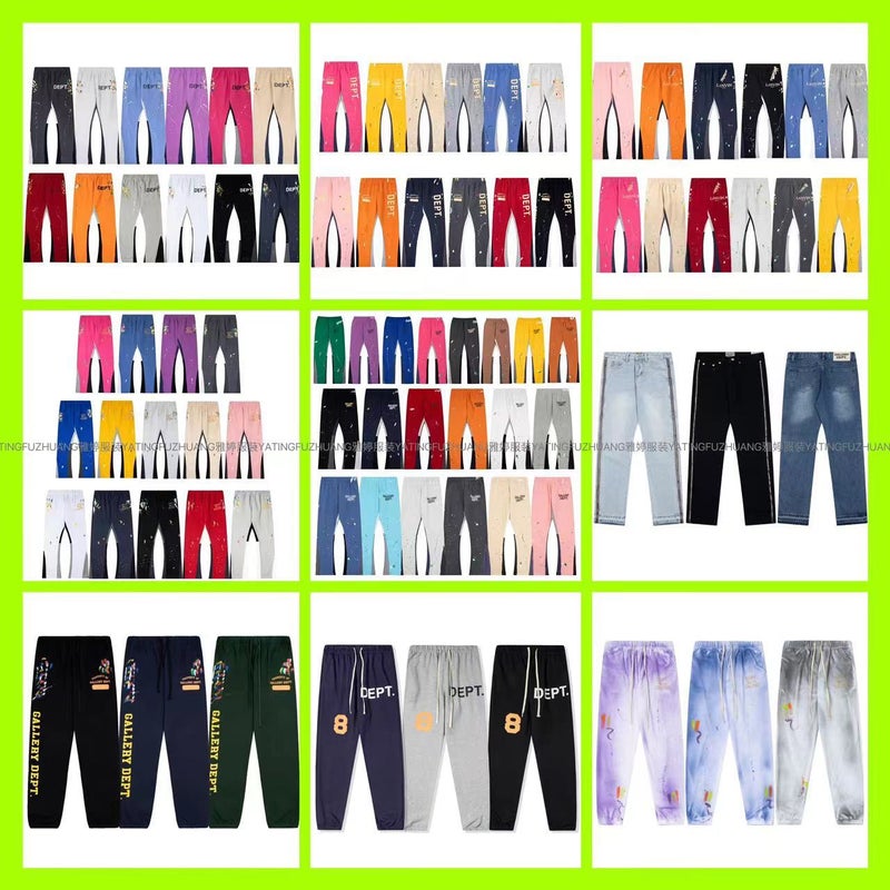 Correct Version Of G D Classic Hand-Painted Splash Ink Graffiti Print Splicing Casual Loose Sweatpants Men'S Casual Pants Women - Image 2