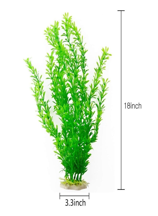 Saim Aquarium Artificial Plastic Plants Emulational Decorative Plant Decor Underwater Plant Fish Tank Ornament 18" Height - Image 2