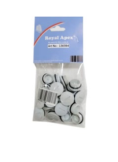Generic PVC Screw Threaded Plugs Waterproof with O-Ring for Junction Box & Electrical Wiring Etc. Pack of 25 25mm  M25 White  - Image 1