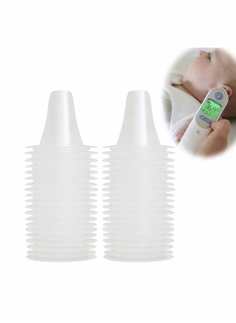 Generic Ear Thermometer Probe Covers, Refill Caps Replacement Lens Filter Thermometer Covers Disposable Refill Caps BPA/Latex Free Clear For All Braun ThermoScan Covers Models, 60PCS  - Image 1