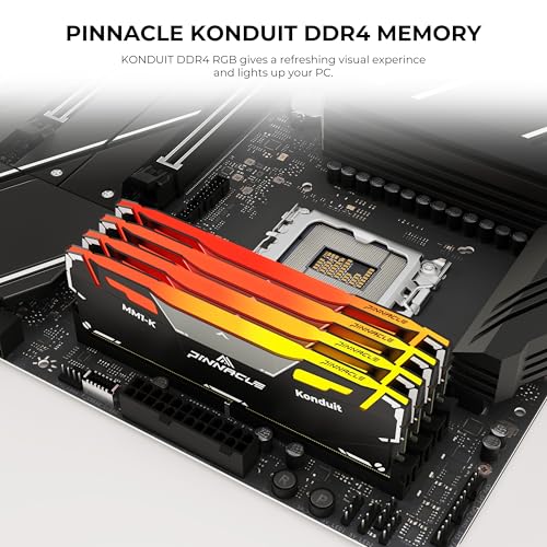 Timetec Pinnacle Konduit RGB 16GB KIT2x8GB DDR4 3200MHz PC425600 CL16181838 XMP20 Overclocking 135V Compatible for AMD and Intel Desktop Gaming PC Memory Module RAM Black - Image 3