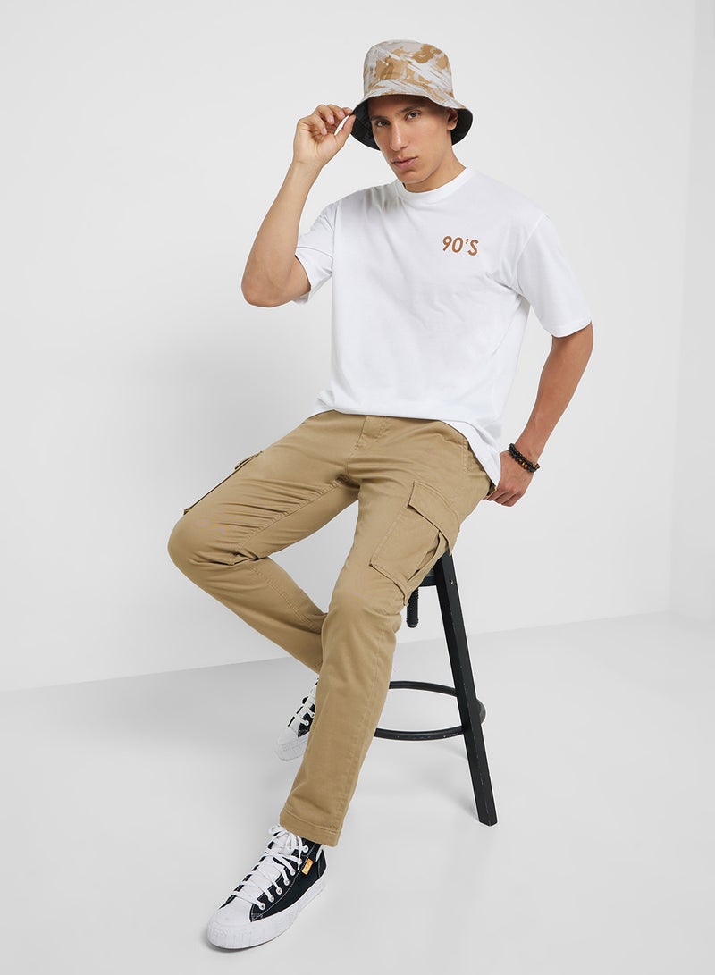 سفنتي فايف تيشيرت أوفر سايز بياقة دائرية - Image 4