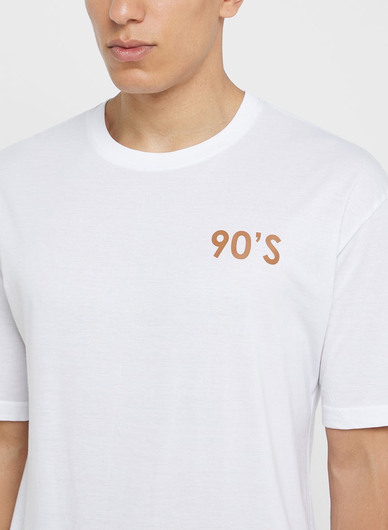 سفنتي فايف تيشيرت أوفر سايز بياقة دائرية - Image 3