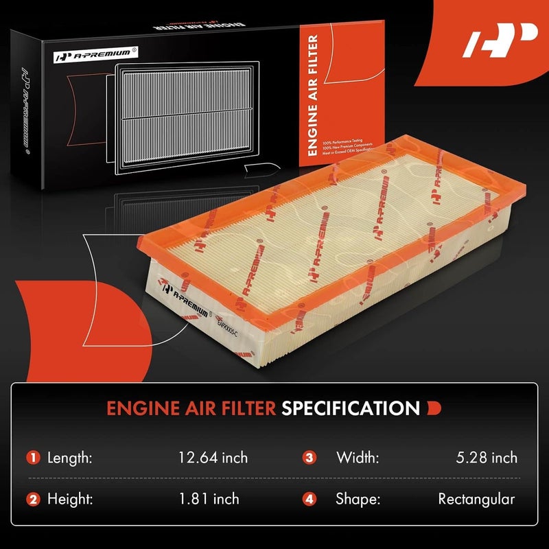 A-Premium 2-PC Engine Air Filter for Mercedes-Benz - Image 2