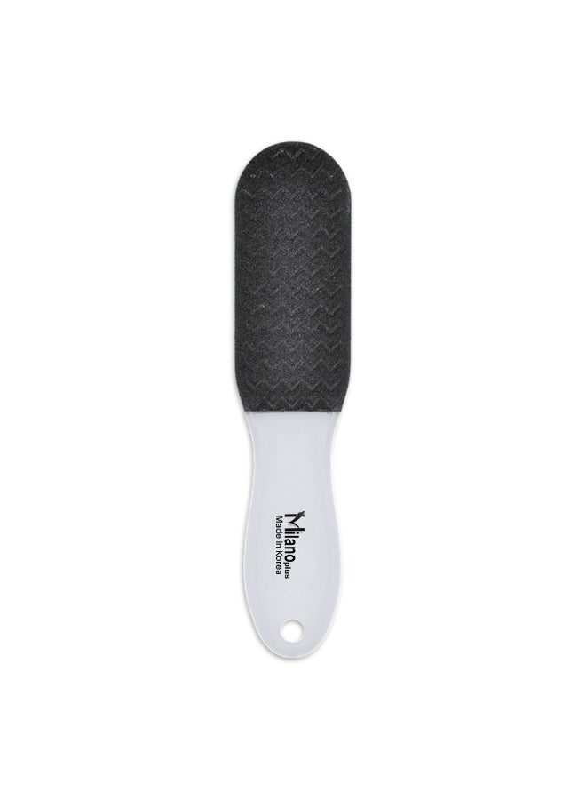 Milano Plus Professional Foot File Callus Remover – Made in South Korea | Double-Sided Pedicure Foot Rasp for Dry, Rough & Cracked Heels | Ergonomic Handle - Image 1