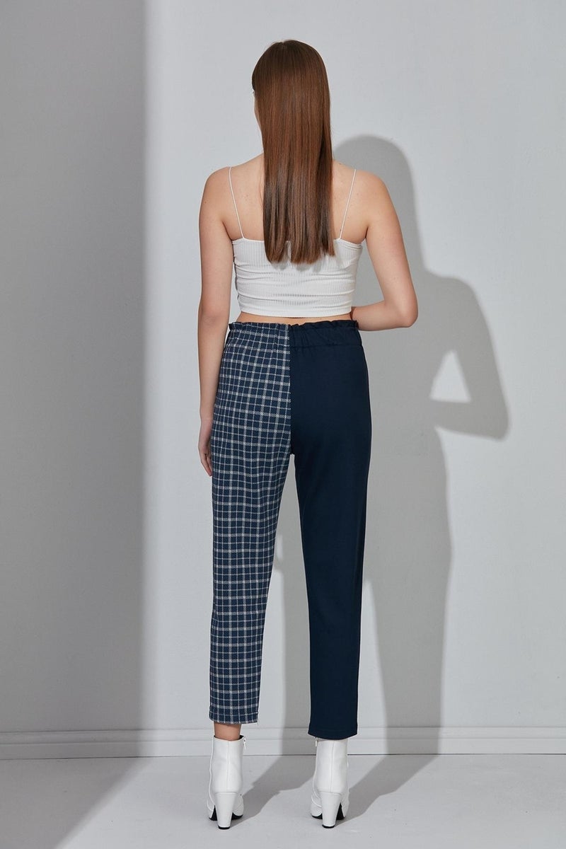 Alexander Gardi Two-Tone Elastic Waist Trousers (B21-12800)  - Image 4