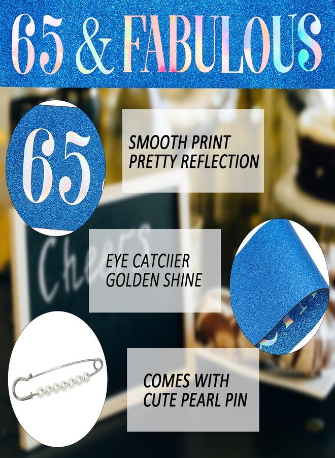 هابدو زينة عيد الميلاد الـ 65 للنساء، وشاح وتاج عيد الميلاد الـ 65، طقم تاج ووشاح رائع، زينة حفلات باللون الأزرق الملكي - Image 4