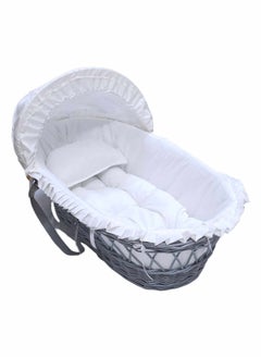 BABYCARA Baby Birth Cradle Moses Basket Bamboo with Mosquito Net  - Image 2