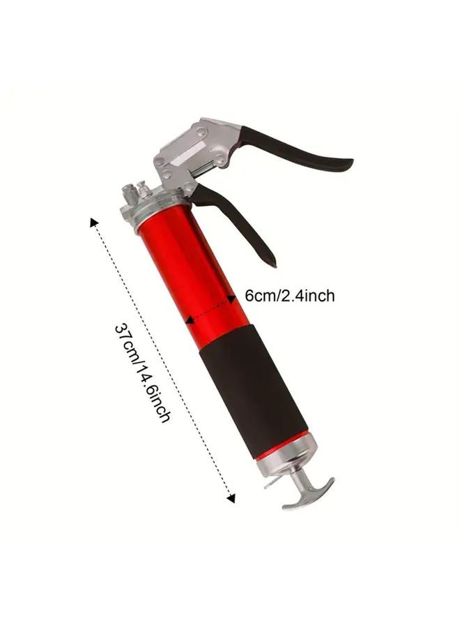 مسدس شحم يدوي ثقيل باللون الأحمر، نظام توفير الجهد عالي الضغط، مقبض متين من سبائك الألومنيوم - Image 3