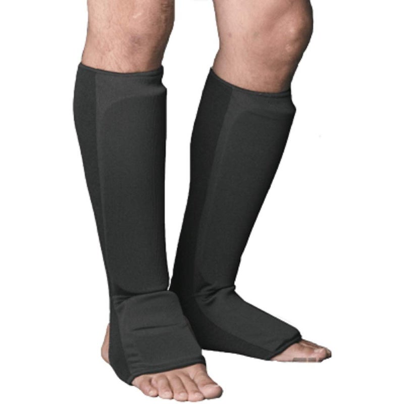 ProForce Combination Cloth Shin / Instep Guards - Black - Small,#84970 - Image 1